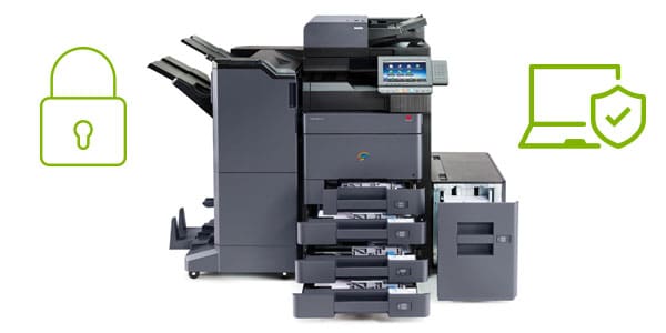 standing multifunction printer cyber safe